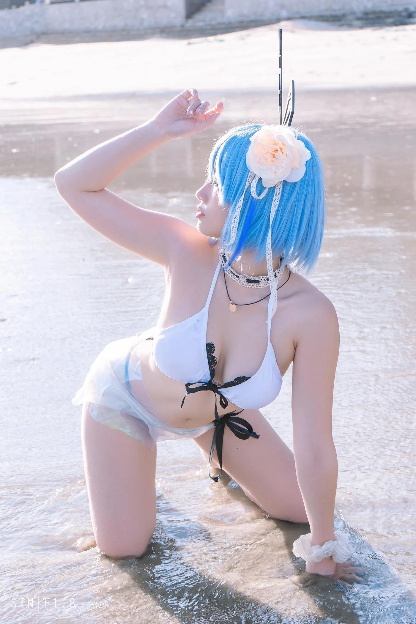 Messie Huang – NO.11 Gascogne swimsuit [20P]插图6